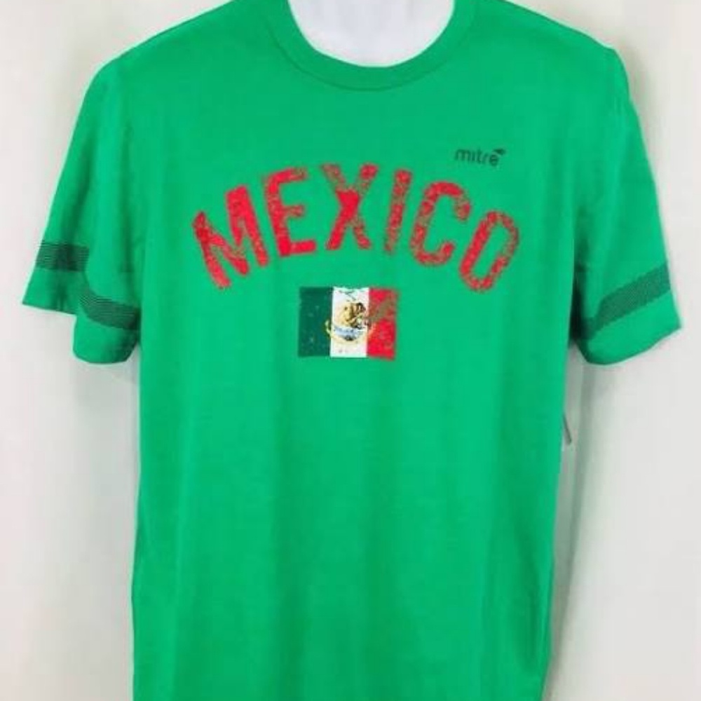Men's Mitre Soccer Mexico T Shirt Size L
